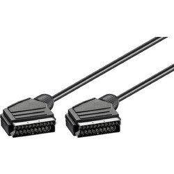Goobay Cable Scart male - Scart male 5m Μαύρο (50176)