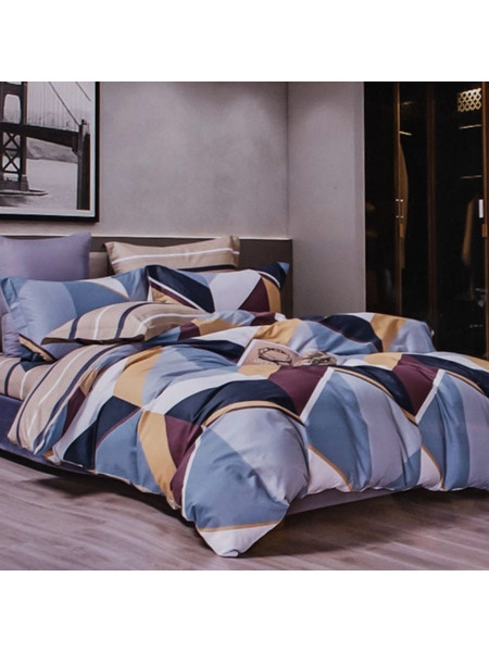 Σετ Σεντόνια Υπέρδιπλα Βαμβακοσατέν Rhombus 230x265 H.R Home