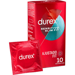 Durex Slim Fit Προφυλακτικά Λεπτά με Λιπαντικό 10τμχ