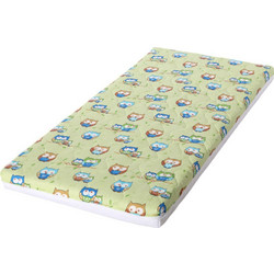 Lorelli Holiday Green Owls Στρώμα Κοκοφοίνικα Κούνιας 60x120cm