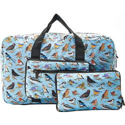 Eco Chic Wild Birds Holdall Σακ Βουαγιάζ 30lt Μπλε