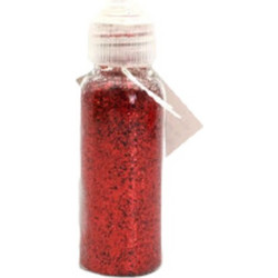 Κόκκινο glitter για χειροτεχνία σε μορφή σκόνης 50ml