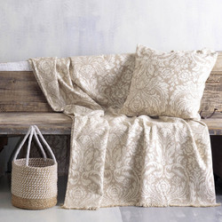 Rythmos Ριχτάρι Τριθέσιου Καναπέ 180x280 Vilano Ecru-Beige
