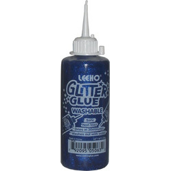 Κόλλα Leeho χειροτεχνίας glitter 120gr blue-μπλε (GG-120D-20M)