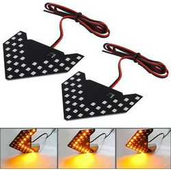 Universal Amber Sequential Yellow 33 LED 3528 SMD Arrows Light for Car Side Mirror Turn Signal (Pairs) (OEM)