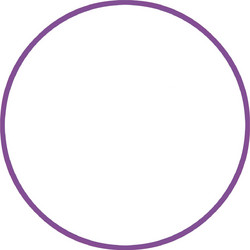 AMILA Χούλα-Χουπ HQ 70cm - Φ19mm - 280gr, Μωβ (98813)