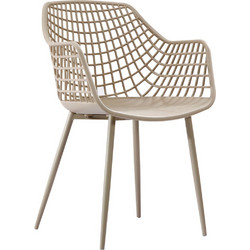 Varossi Susan Πολυθρόνα Κήπου Rattan Μπεζ 900-009