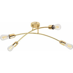 TK Lighting Helix Κρεμαστό Φωτιστικό Οροφής Χρυσό 4688