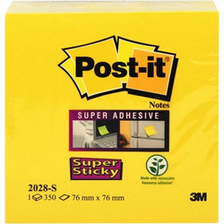 ΚΥΒΟΣ 3Μ 2028 S 76x76 ΚΙΤΡΙΝΟΣ SUPER STICKY (350φ)