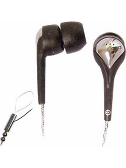 MP-30A Ακουστικά Ψείρες In-Ear Μαύρα Ασημί