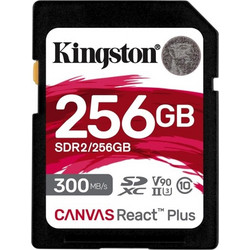 Kingston Canvas React Plus SDXC 256GB Class 10 U3 V90 UHS-II 300Mb/s + Reader