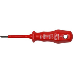 Κατσαβίδι σταυρός VDE 1000V Νο0 60mm με κόκκινη λαβή NWS Γερμανίας - 15-9521