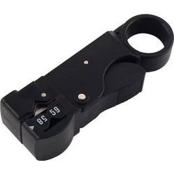 Adeleq Γδάρτης Καλωδίων Τηλεόρασης RG58 - RG59 - RG62 Μαύρος 915-726