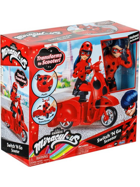 Giochi Preziosi Miraculous Σκουτερ με Κούκλα Ladybug