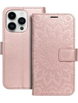 MEZZO Book case for IPHONE 14 Pro Max Mandala Rose Gold