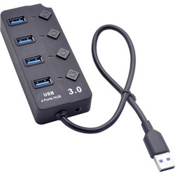 4 Port Usb 3.0 Hub With Individual Power Switches