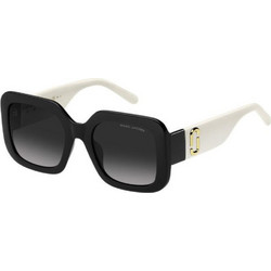 Marc Jacobs MARC647/S 80S/90 Γυναικεία Γυαλιά Ηλίου Τετράγωνα Κοκάλινα Μαύρα Λευκά με Μαύρο Degradee Φακό