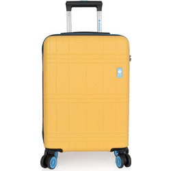 Dielle 130-55 Βαλίτσα Καμπίνας 55x36x20cm με 4 Ρόδες Κίτρινη