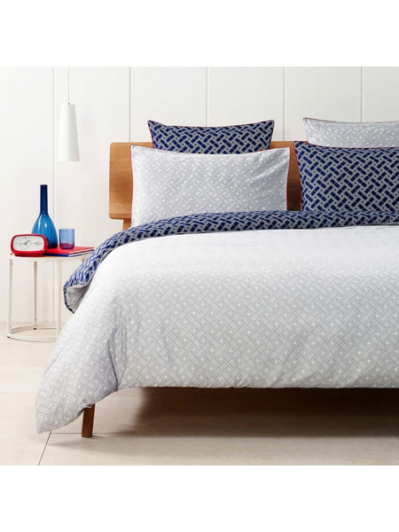 Tommy Hilfiger Παπλωματοθήκη Flag Canning Yπέρδιπλη Γκρί 1τμχ 220x240εκ. 100% Βαμβάκι