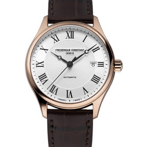 Frederique Constant Ανδρικό Ρολόι Αυτόματο με Καφέ Δερμάτινο Λουράκι FC-303MC5B4