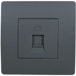 EL BASIC TZ106 TELEPHONE SOCKET GRAPHITE-OLD