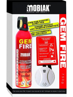 Mobiak Οικιακό Πυροσβεστικό Σετ Ασφαλείας 750gr Κωδικός: MBK14-SET750-GEM