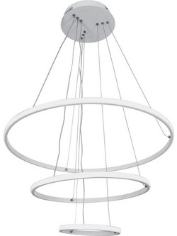 Vito Trio 2025960 6972538045485 Κρεμαστό Φωτιστικό Οροφής LED με Φυσικό Λευκό Φως Λευκό Φ40cm