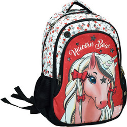 Back Me UP Unicorn Bow Σχολική Τσάντα Πλάτης Δημοτικού Πολύχρωμη 357-14031