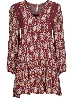 Pepe Jeans Galatea Καθημερινό Φόρεμα Μπορντό PL953358-0AA
