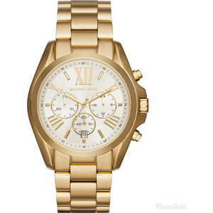 Michael Kors Bradshaw Γυναικείο Ρολόι Χρονογράφος με Χρυσό Μεταλλικό Μπρασελέ MK6266