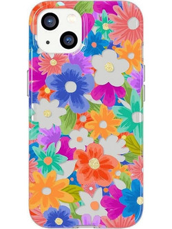 Θήκη κινητού Tech21 Evo Art for iPhone 13 Flora Μωβ