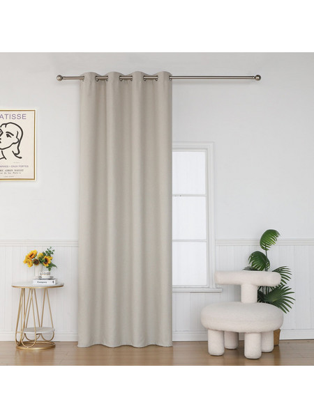 Βιοκαρπέτ Κουρτίνα με Τρουκς 140x265 Sonia 02 Beige