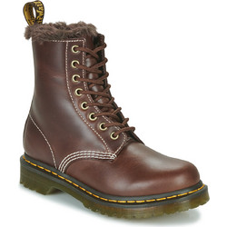Dr. Martens 1460 Serena Γυναικεία Αρβυλάκια Δερμάτινα Ταμπά με Χοντρό Χαμηλό Τακούνι και Γούνα 30875201