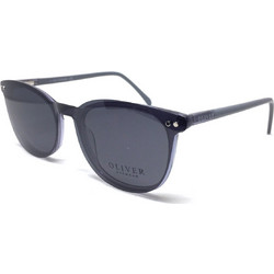 Oliver 88709 C2 Ανδρικά Γυαλιά Ηλίου Τετράγωνα Κοκάλινα Μαύρα με Μαύρο Polarized Φακό