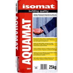 Isomat Aquamat Επαλειφόμενο Μονωτικό Στεγανωτικό Τσιμεντοειδές Κονίαμα Ταράτσας & Δεξαμενής Γκρι 25kg