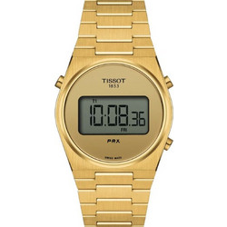 Tissot PRX Ψηφιακό Ανδρικό Ρολόι Χρονογράφος με Χρυσό Μεταλλικό Μπρασελέ T137.263.33.020.00