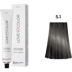 Dott. Solari Love Me Color 5.1 Καστανό Ανοιχτό Σαντρέ Μόνιμη Βαφή Μαλλιών 100ml