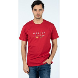 ORIGIN T-Shirt Λαιμόκοψη Με Στάμπα Plus Size 222703Β ΚΟΚΚΙΝΟ ΚΟΚΚΙΝΟ