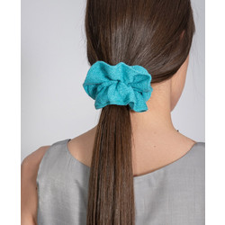 AGGEL W LUREX SCRUNCHIE - SS28157K-18 BLUE
