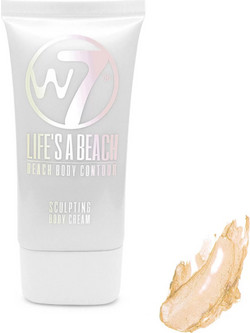 W7 Life's A Beach Body Contour Sculpting Cream Golden Goddess Κρέμα Σώματος για Σύσφιξη 50ml
