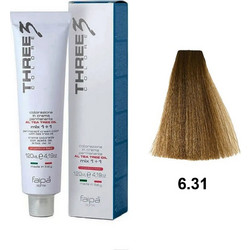 Faipa Three Color 6.31 Σκούρα Άμμος Μόνιμη Βαφή Μαλλιών 120ml