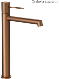 Μπαταρία νιπτήρα ψηλή Orabella Terra Rose Gold 10252