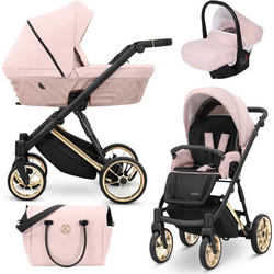 Kunert Ivento Premium Καρότσι Μωρού 3 σε 1 Smoky Pink Gold Frame IVE-11