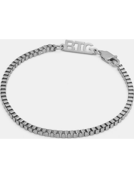 BTG Bangs 1mm Βραχιόλι BTG-1140 Ασημί