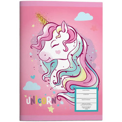 Must Unicorn Τετράδιο Ριγέ B5 40 Φύλλων Ροζ 584844