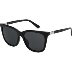 Polo Ralph Lauren 500187 5518 Γυναικεία Γυαλιά Ηλίου Τετράγωνα Κοκάλινα Μαύρα με Μαύρο Polarized Φακό