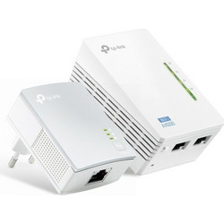 TP-Link TL-WPA4220KIT V3 Powerline Διπλό Kit για Ασύρματη Σύνδεση WiFi 4 με 2 Θύρες Ethernet