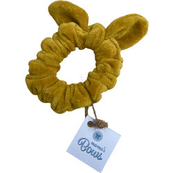 Mama's Bows scrunchies χρώμα κίτρινο - κίτρινο