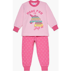 Pretty Baby Fun Παιδική Πιτζάμα Βαμβακερή Χειμωνιάτικη Ροζ Φούξια 69185