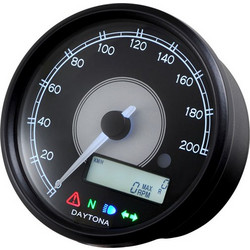 Daytona Velona Ηλεκτρονικό Ταχύμετρο 80mm , 200kph/mph | Daytona Velona speedometer 200kph/mph